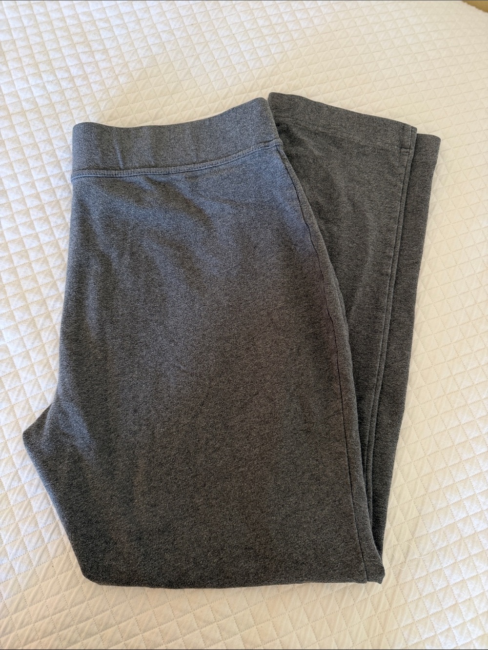 Lands' End Girls' Dark Gray Knit Leggings
